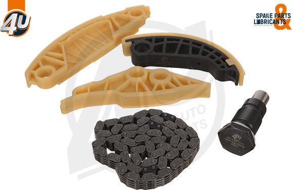 4U Autoparts 44070VV - Комплект цепи привода распредвала unicars.by