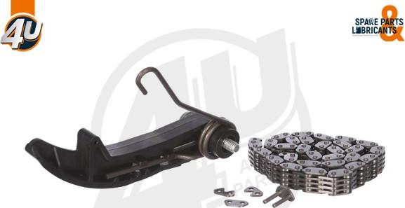 4U Autoparts 44100VV - Цепь, привод маслонасоса unicars.by