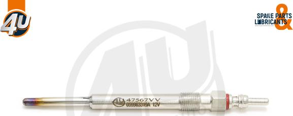 4U Autoparts 47567VV - Свеча накаливания unicars.by