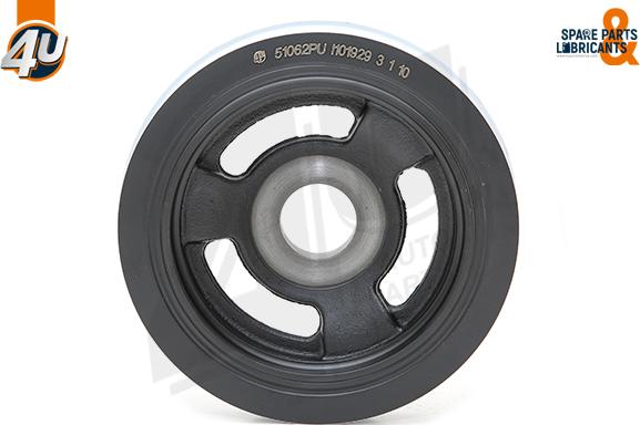 4U Autoparts 51062PU - Шкив коленчатого вала unicars.by