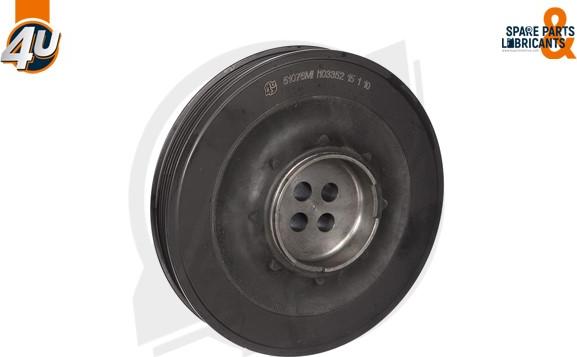 4U Autoparts 51076MI - Шкив коленчатого вала unicars.by