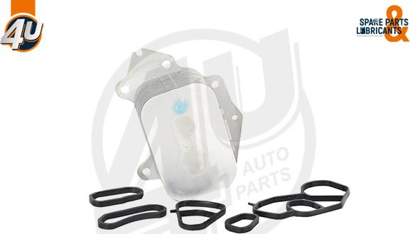 4U Autoparts 14280PU - Масляный радиатор, двигательное масло unicars.by