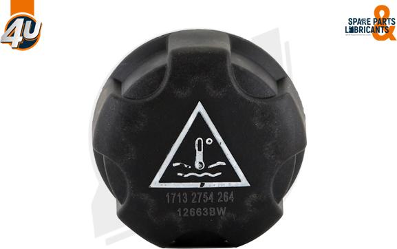 4U Autoparts 12663BW - Крышка, резервуар охлаждающей жидкости unicars.by