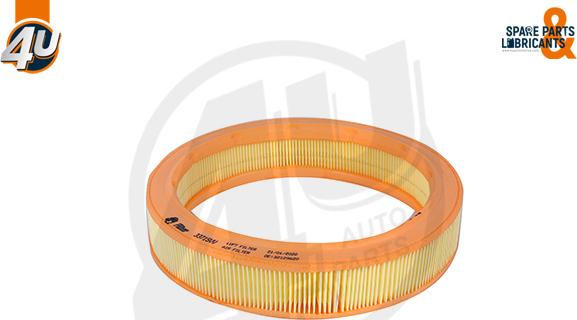 4U Autoparts 33715VV - Воздушный фильтр, двигатель unicars.by