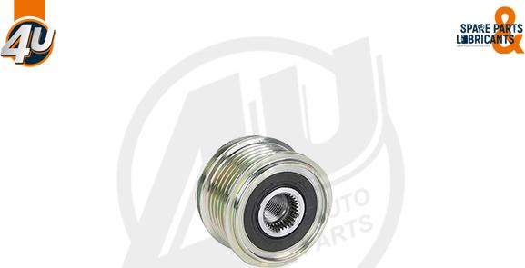 4U Autoparts 32604VV - Шкив генератора, муфта unicars.by