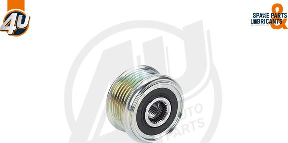 4U Autoparts 32613VV - Шкив генератора, муфта unicars.by