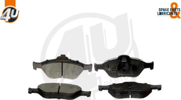 4U Autoparts 22696FR - Тормозные колодки, дисковые, комплект unicars.by