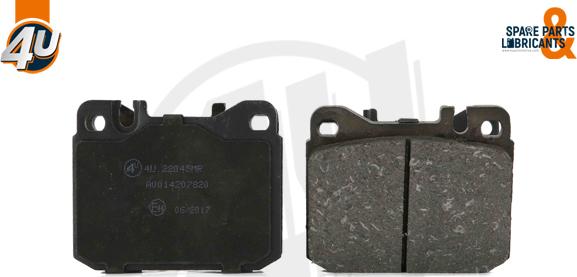 4U Autoparts 22045MR - Тормозные колодки, дисковые, комплект unicars.by