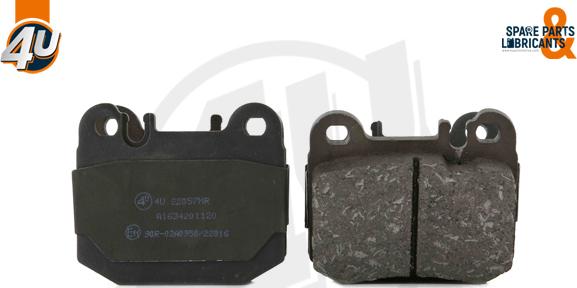 4U Autoparts 22057MR - Тормозные колодки, дисковые, комплект unicars.by