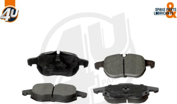 4U Autoparts 22312OP - Тормозные колодки, дисковые, комплект unicars.by