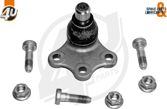 4U Autoparts B09652 - Шаровая опора, несущий / направляющий шарнир unicars.by