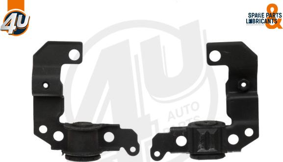 4U Autoparts P66612 - Сайлентблок, рычаг подвески колеса unicars.by