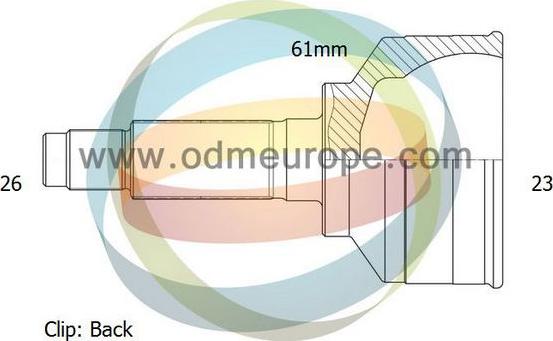 4X4 ESTANFI EST-12-090271 - Шарнирный комплект, ШРУС, приводной вал unicars.by