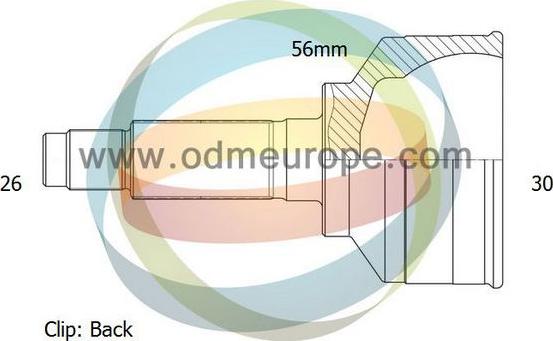 4X4 ESTANFI EST-12-050484 - Шарнирный комплект, ШРУС, приводной вал unicars.by