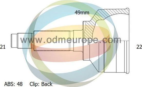 4X4 ESTANFI EST-12-161492 - Шарнирный комплект, ШРУС, приводной вал unicars.by