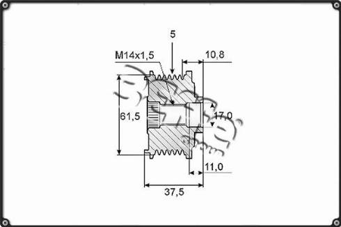 3Effe Group F0098G - Шкив генератора, муфта unicars.by