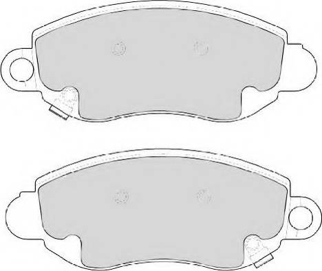 ABEX AVR115 - Тормозные колодки, дисковые, комплект unicars.by