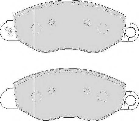 ABEX AVR111 - Тормозные колодки, дисковые, комплект unicars.by