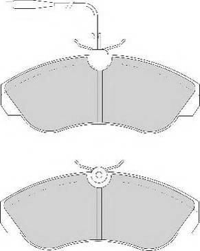 ABEX AVR112 - Тормозные колодки, дисковые, комплект unicars.by