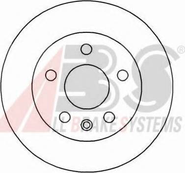 A.B.S. 16887 OE - Тормозной диск unicars.by