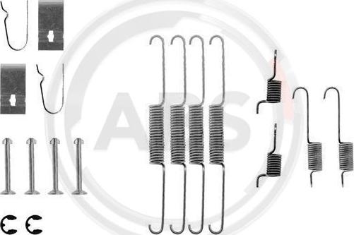 A.B.S. 0636Q - Комплектующие, барабанный тормозной механизм unicars.by