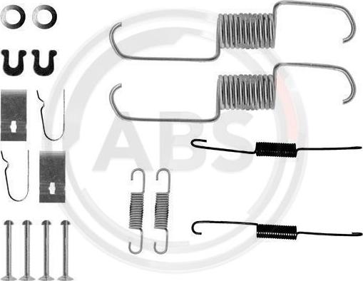 A.B.S. 0743Q - Комплектующие, барабанный тормозной механизм unicars.by