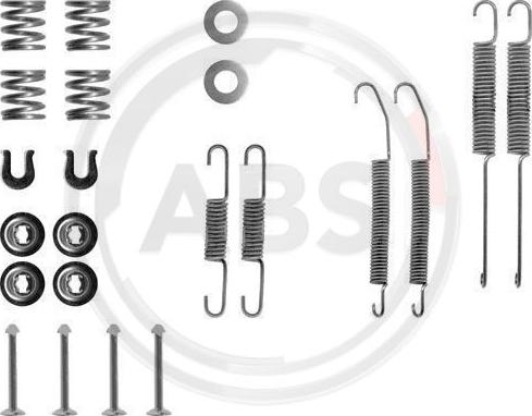 A.B.S. 0718Q - Комплектующие, барабанный тормозной механизм unicars.by