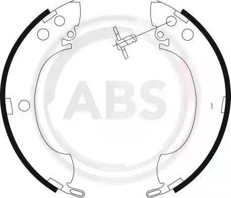 A.B.S. 8991 - Комплект тормозных колодок, барабанные unicars.by