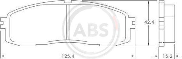 A.B.S. 36626 - Тормозные колодки, дисковые, комплект unicars.by