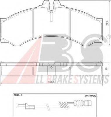 A.B.S. 37000 OE - Тормозные колодки, дисковые, комплект unicars.by