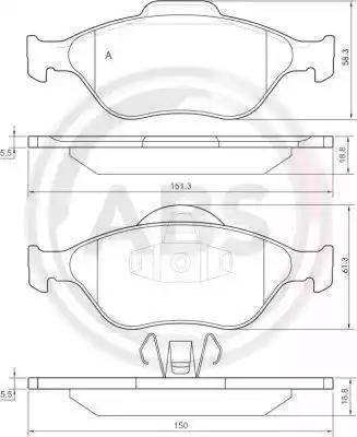 Parts-Mall PK2-010 - Тормозные колодки, дисковые, комплект unicars.by