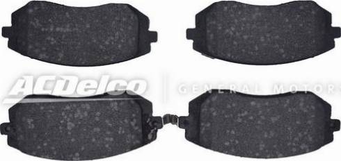 ACDelco 19374448 - Тормозные колодки, дисковые, комплект unicars.by