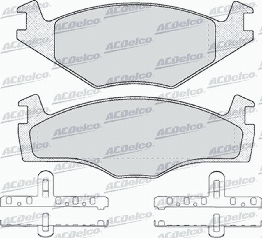 ACDelco AC436481D - Тормозные колодки, дисковые, комплект unicars.by