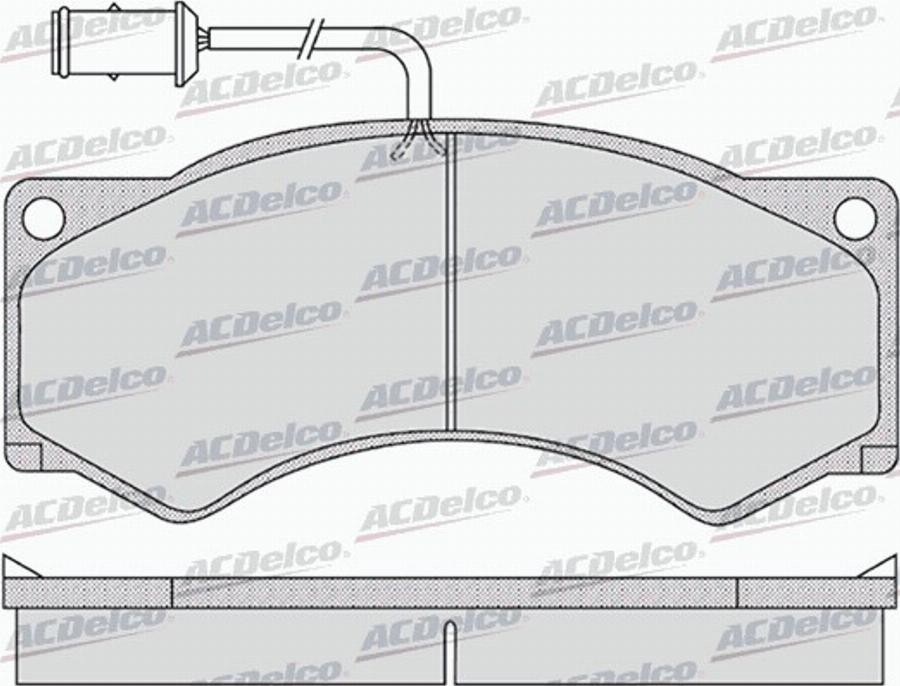 ACDelco AC0581143D - Тормозные колодки, дисковые, комплект unicars.by