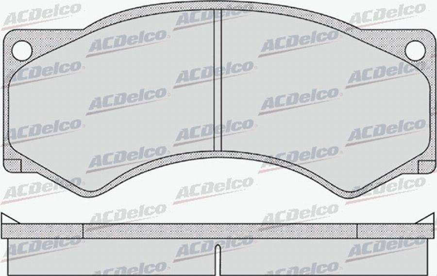 ACDelco AC0581142D - Тормозные колодки, дисковые, комплект unicars.by