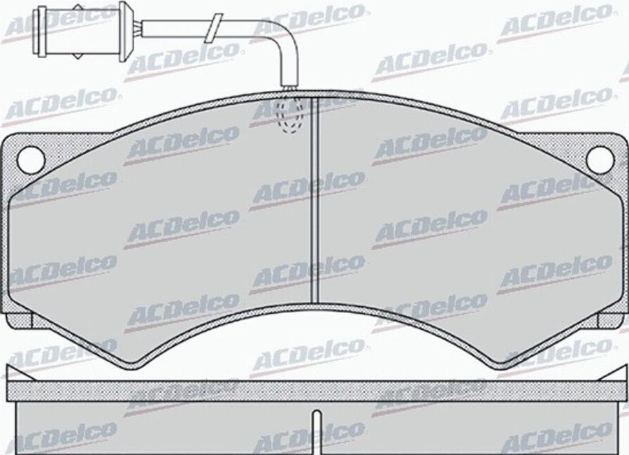 ACDelco AC0581155D - Тормозные колодки, дисковые, комплект unicars.by