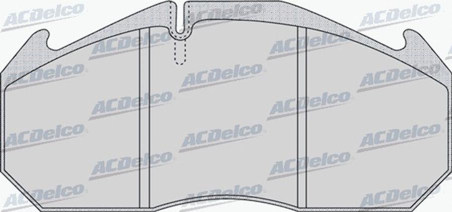 ACDelco AC0581152D - Тормозные колодки, дисковые, комплект unicars.by