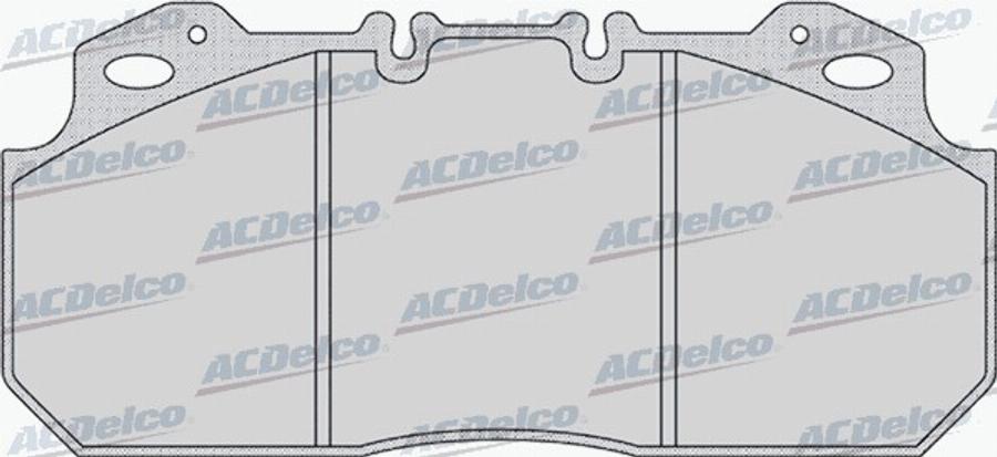 ACDelco AC0581161D - Тормозные колодки, дисковые, комплект unicars.by