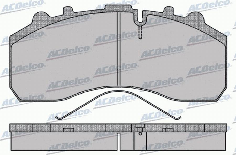 ACDelco AC0581173D - Тормозные колодки, дисковые, комплект unicars.by