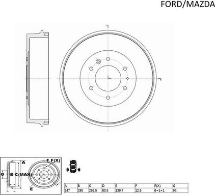 ACDelco ACDR1642 - Тормозной барабан unicars.by