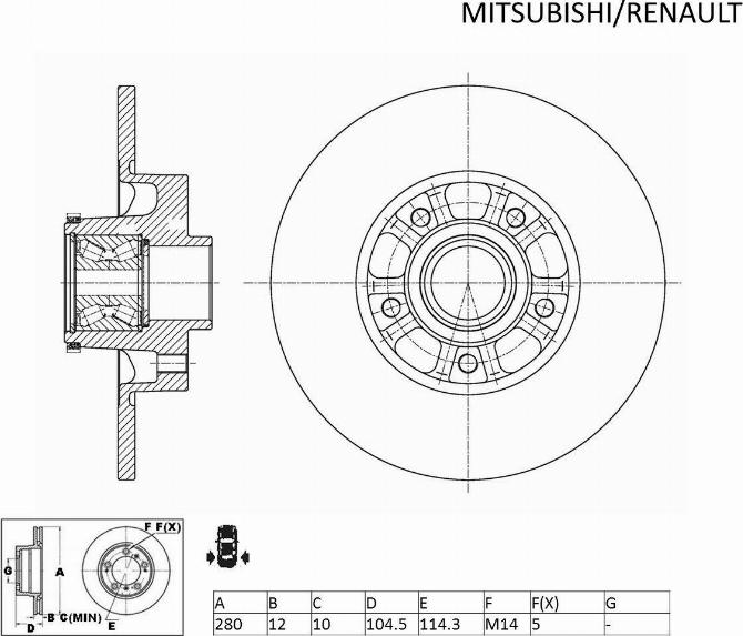 ACDelco ACDR3158 - Тормозной диск unicars.by