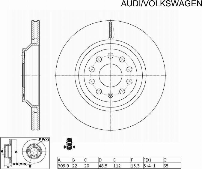 ACDelco ACDR2809 - Тормозной диск unicars.by