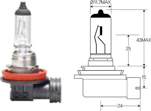 ACDelco ACH8LL - Лампа накаливания, основная фара unicars.by