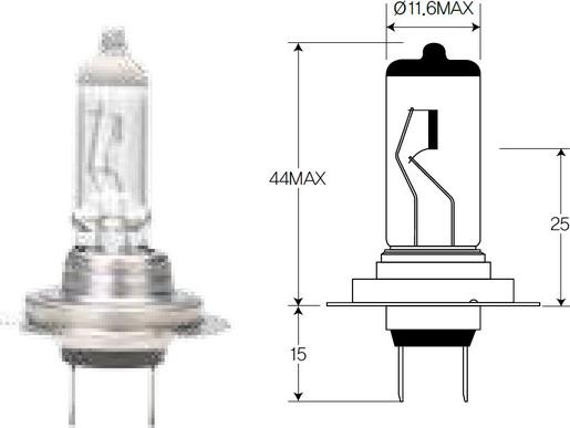 ACDelco ACH7 - Лампа накаливания, основная фара unicars.by