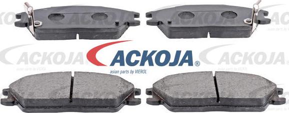 ACKOJA A52-0068 - Тормозные колодки, дисковые, комплект unicars.by