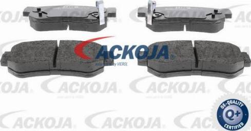 ACKOJA A52-0073 - Тормозные колодки, дисковые, комплект unicars.by