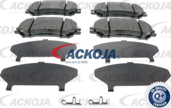 ACKOJA A38-0320 - Тормозные колодки, дисковые, комплект unicars.by