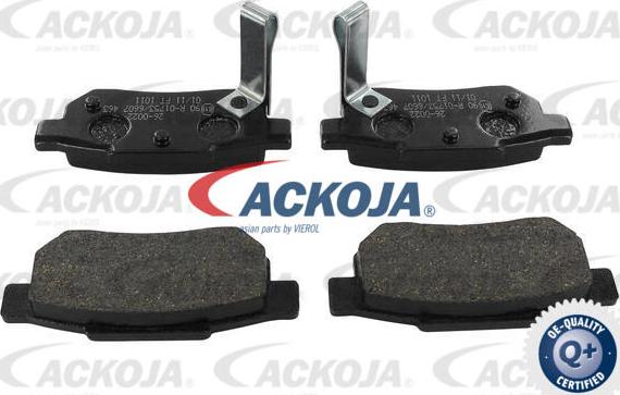 ACKOJA A26-0022 - Тормозные колодки, дисковые, комплект unicars.by