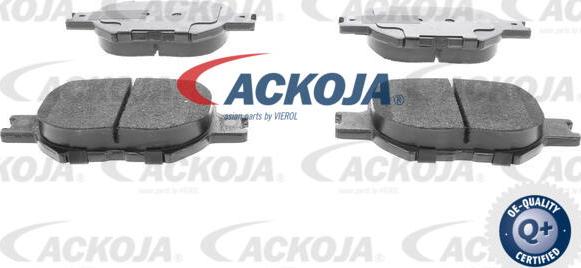 ACKOJA A70-0053 - Тормозные колодки, дисковые, комплект unicars.by