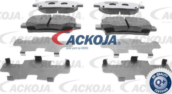 ACKOJA A70-0086 - Тормозные колодки, дисковые, комплект unicars.by